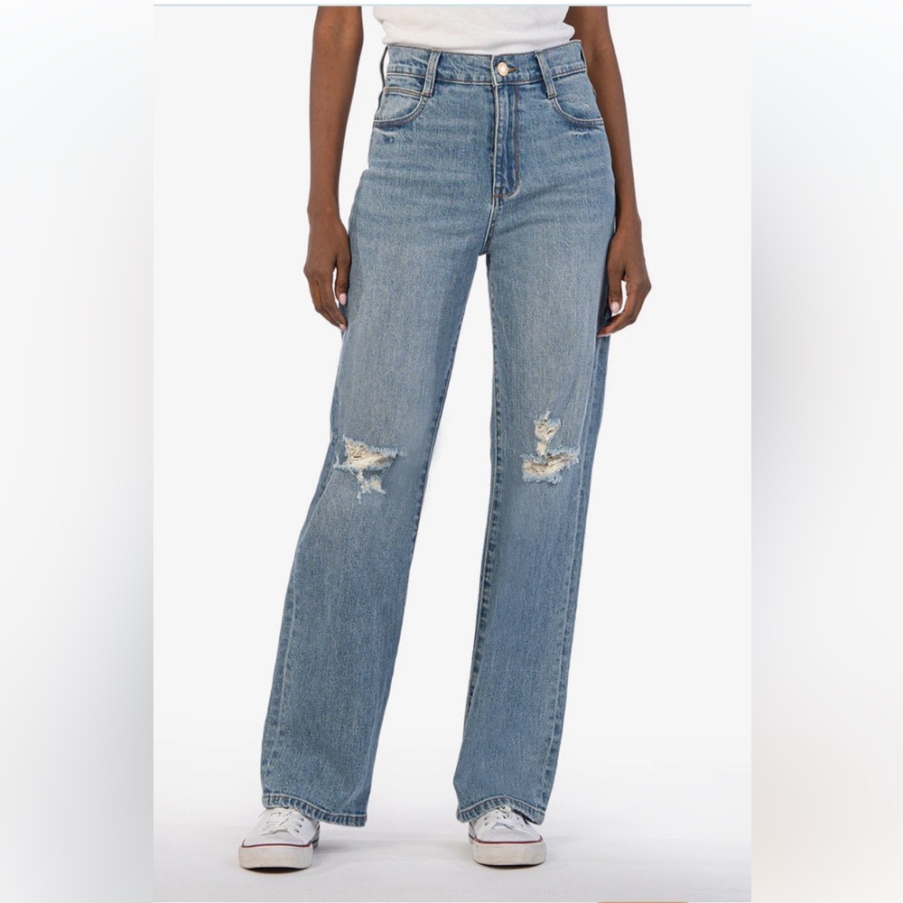KUT FROM THE KLOTH jeans sienna high rise wide leg size 00 NWT
